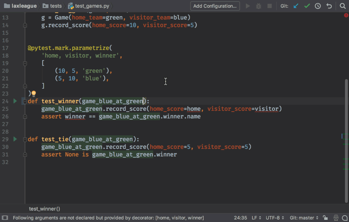 PyCharm 2018.2 and pytest Fixtures | The PyCharm Blog