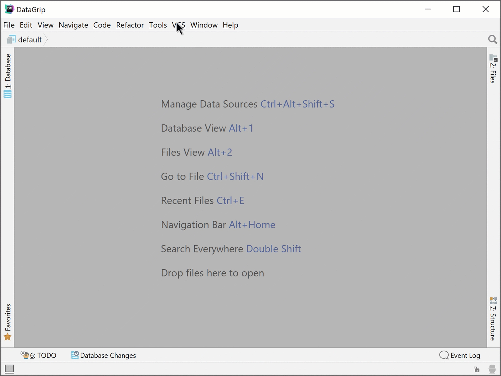 DataGrip checkout from Git