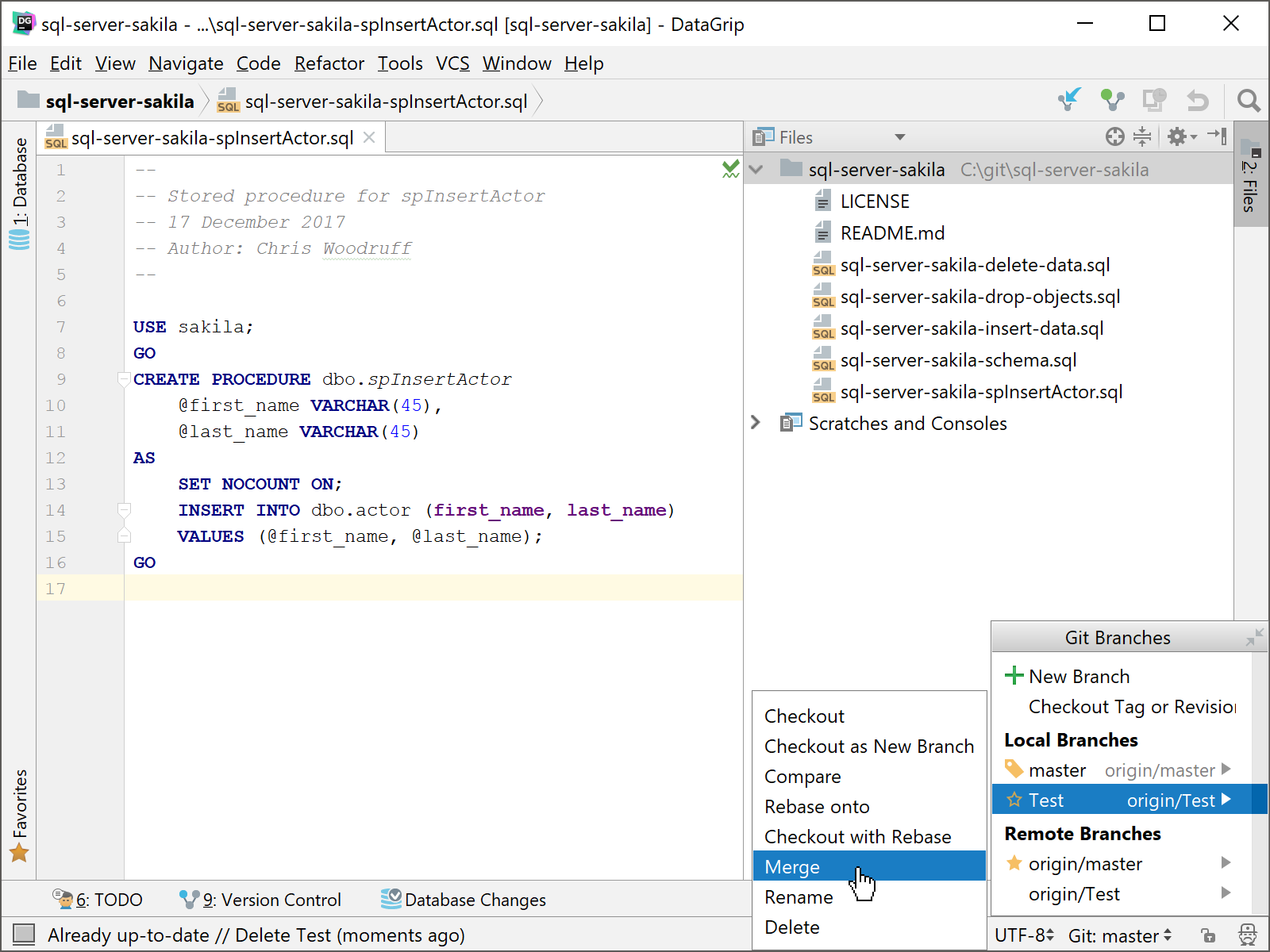 datagrip user parameters