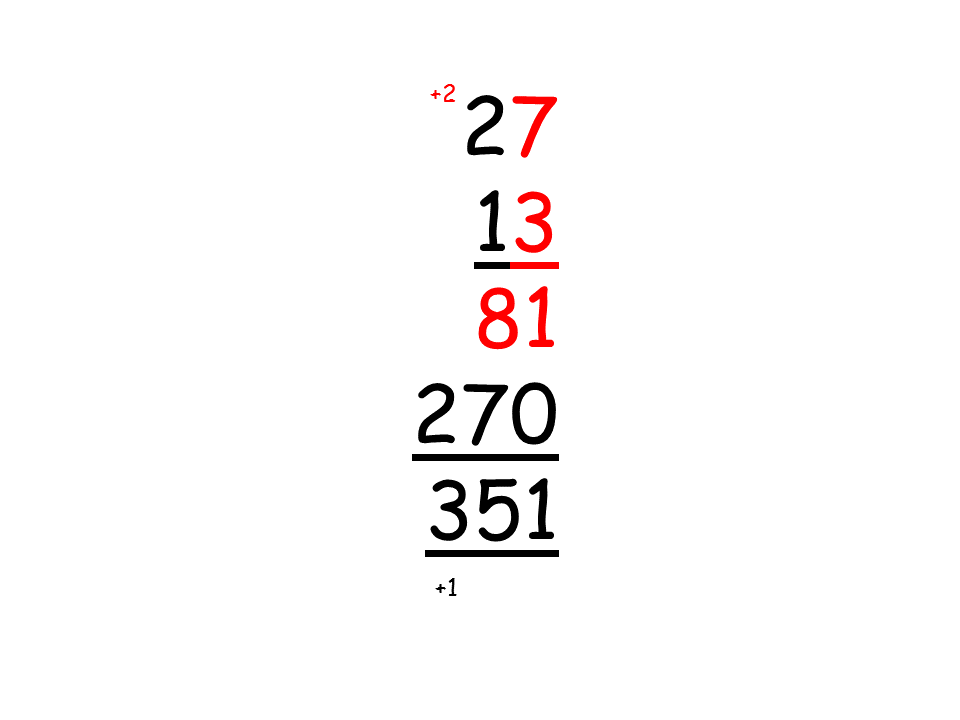 long multiplication example