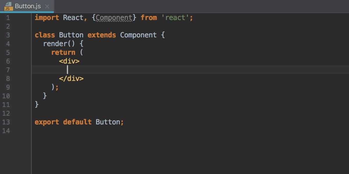 webstorm snippets react