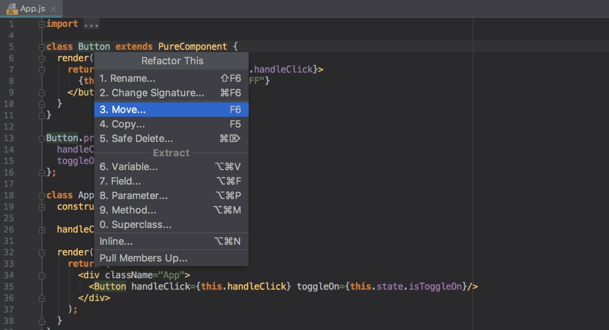 webstorm react native snippets