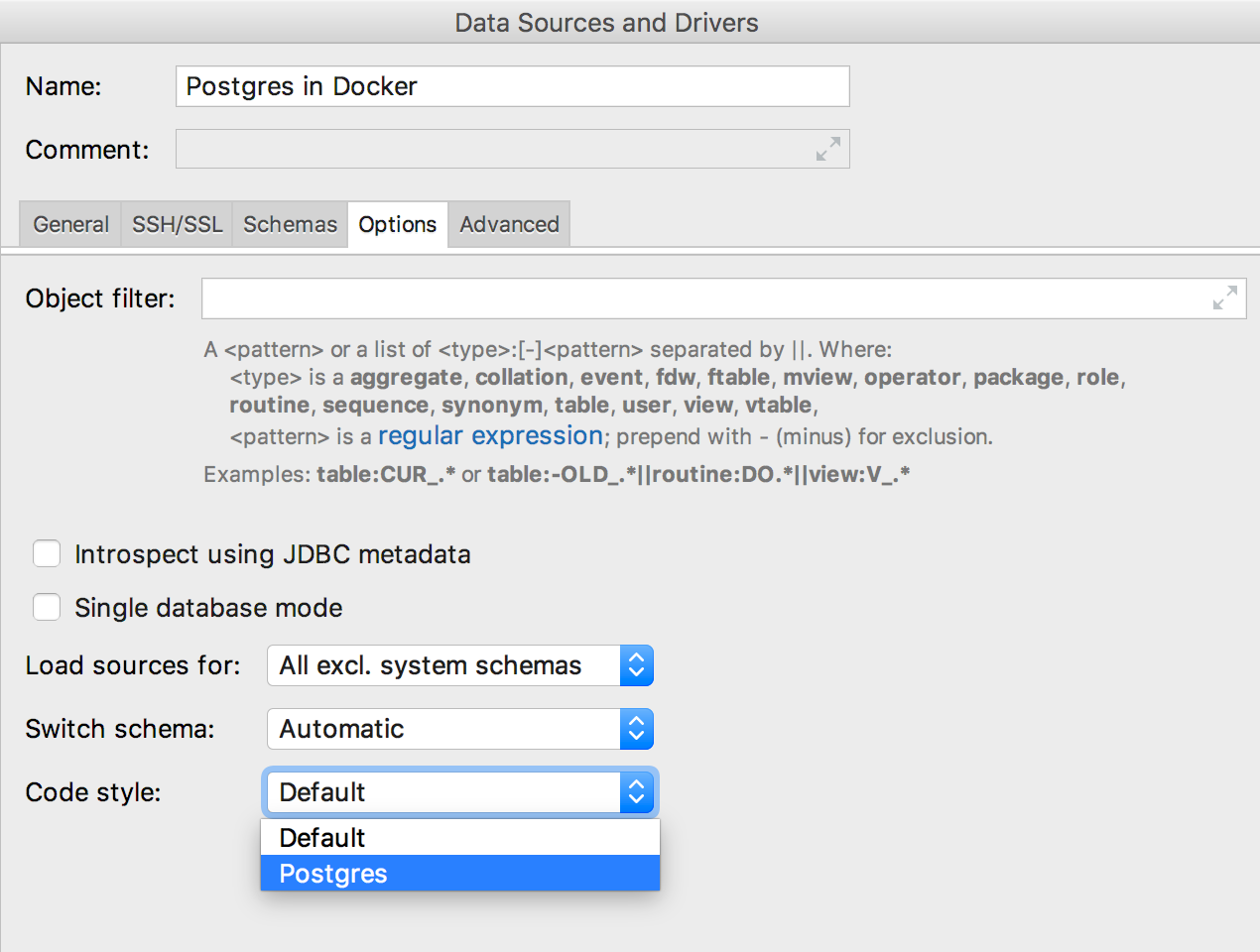 datagrip presto parameter