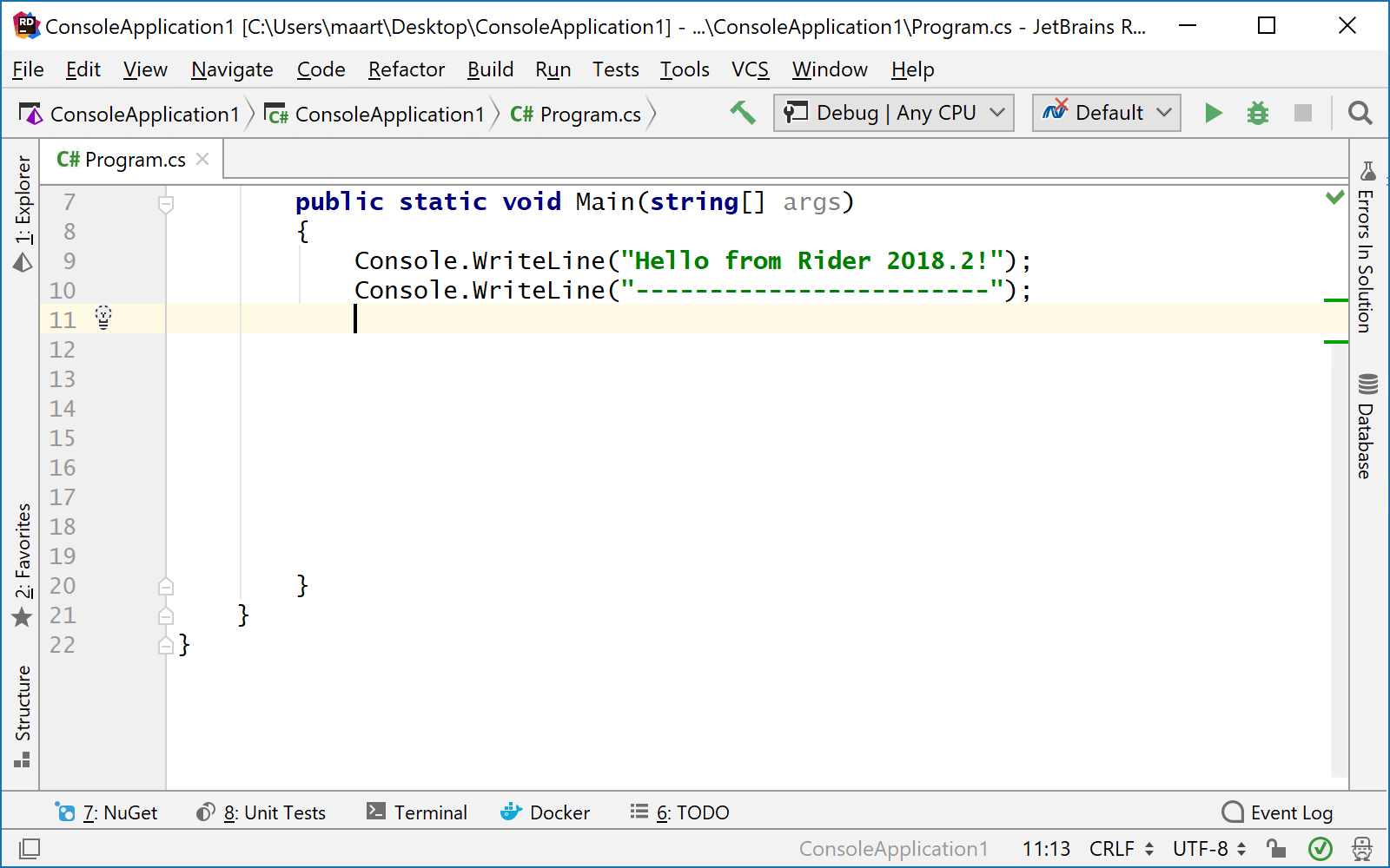 Better code completion in Rider 2018.2