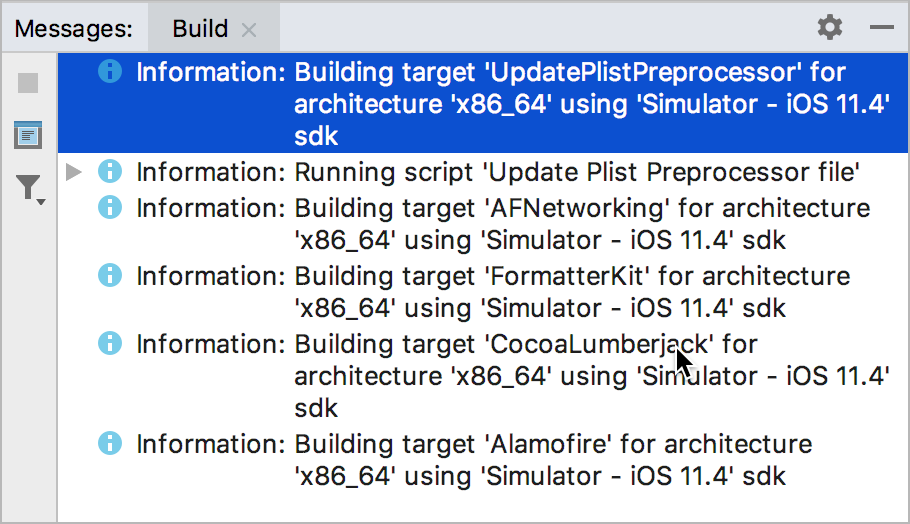 Build targets