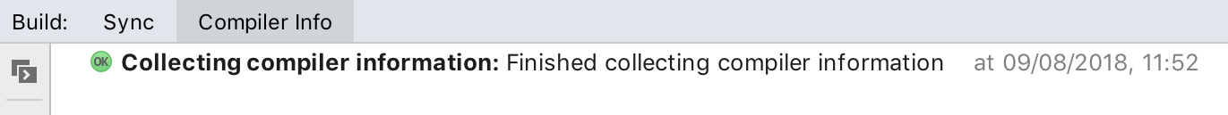 Compiler Info tab in Build tool window