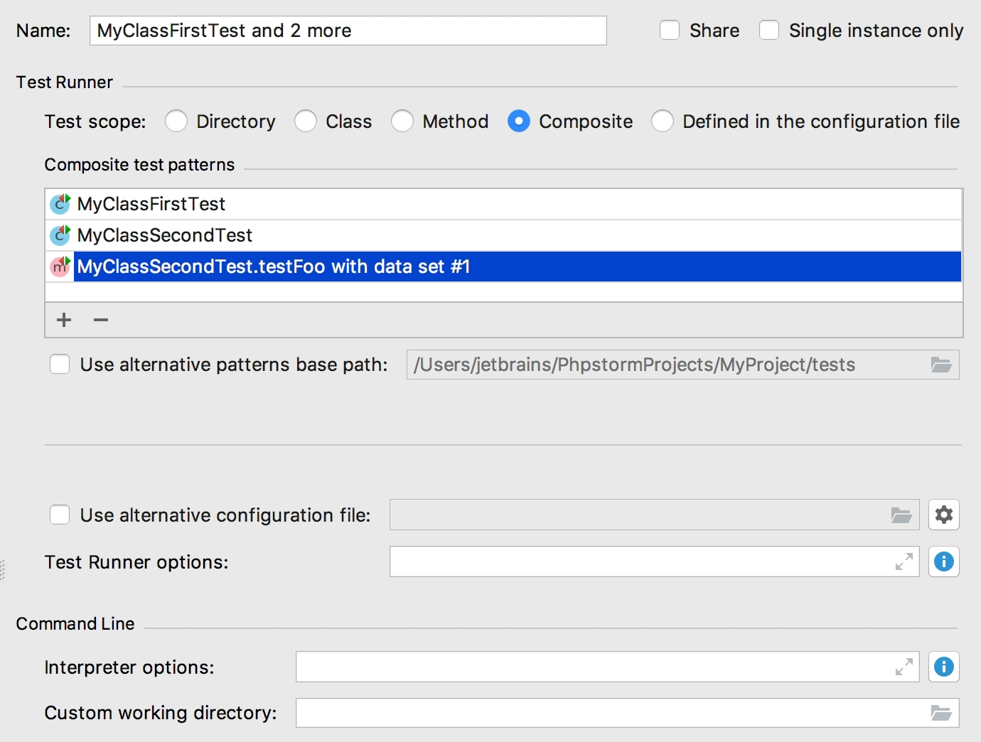 Add a named data set