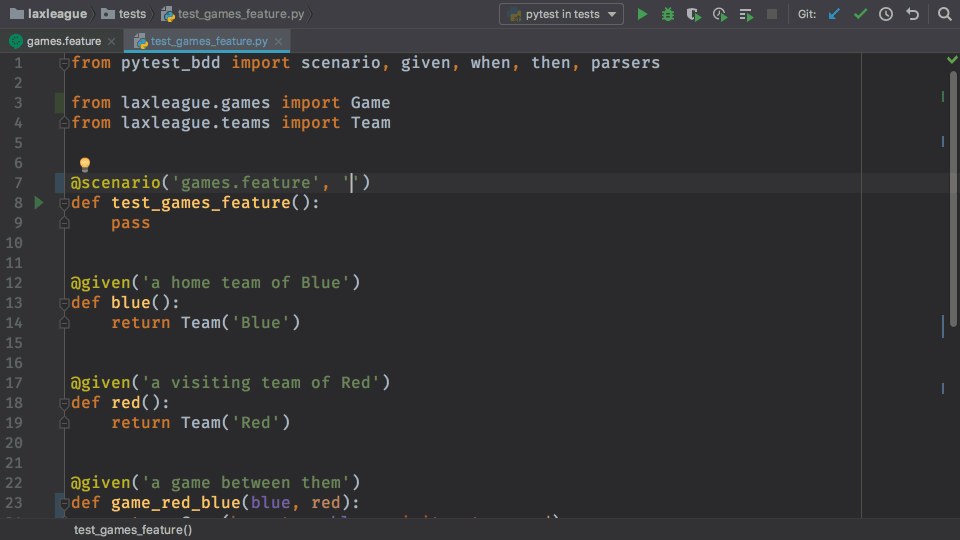 PyCharm and pytest-bdd | The PyCharm Blog