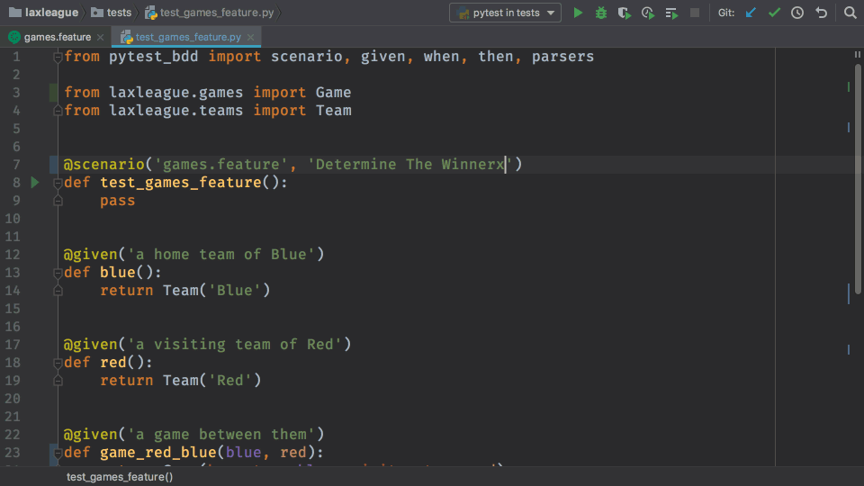 PyCharm and pytest-bdd | The PyCharm Blog