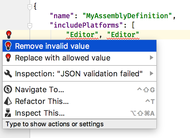 JSON quick fix