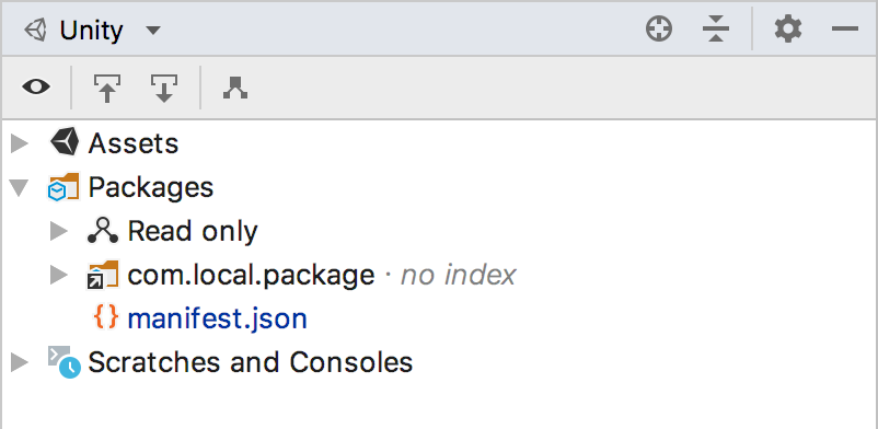 Local package in packages node