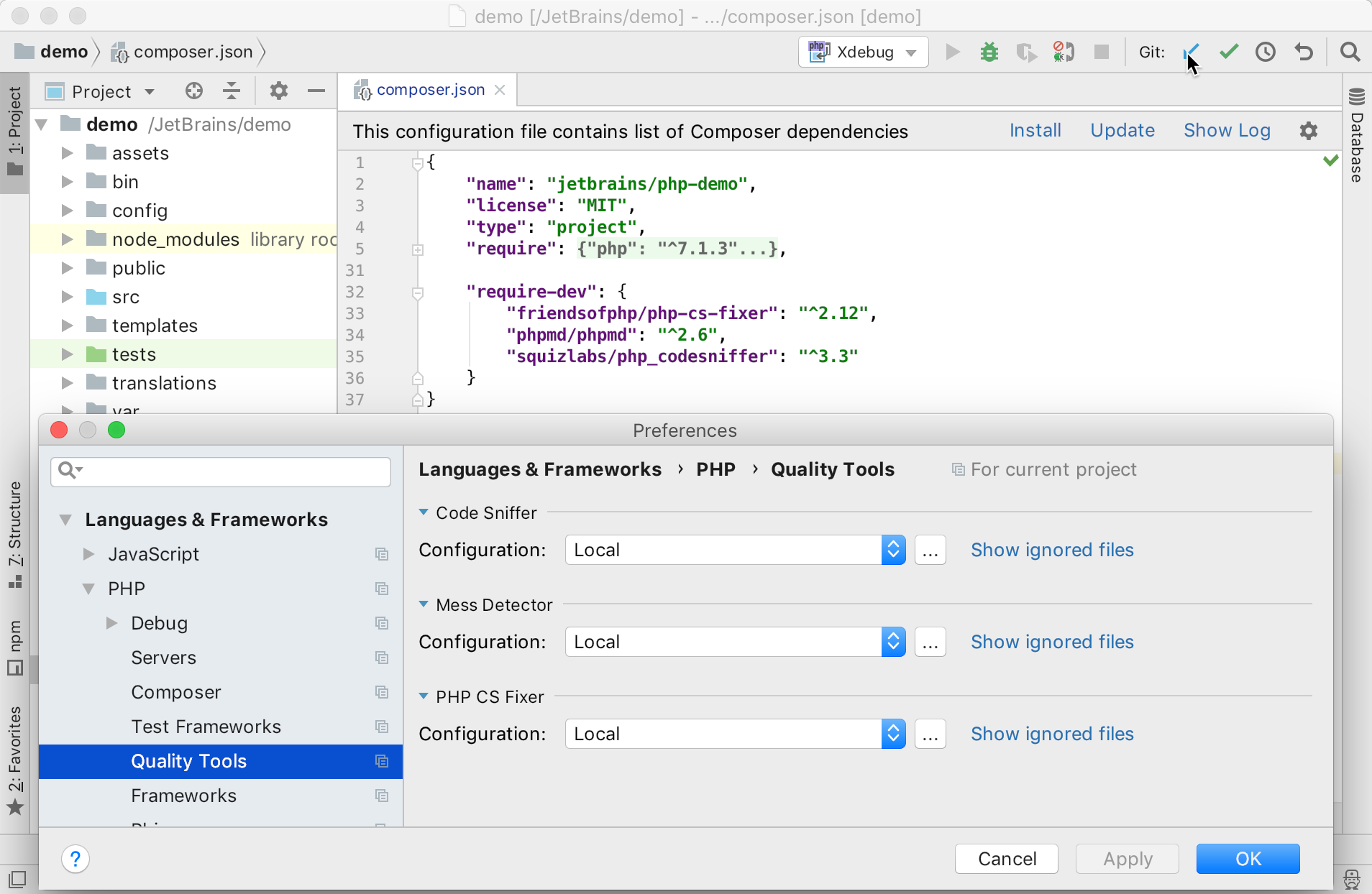 php cs fixer phpstorm