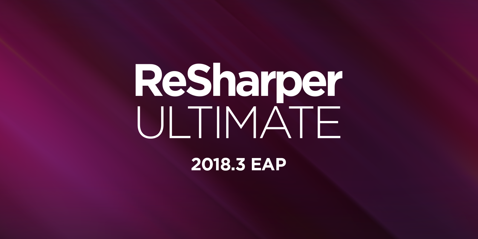 ReSharper Ultimate 2018.3 EAP