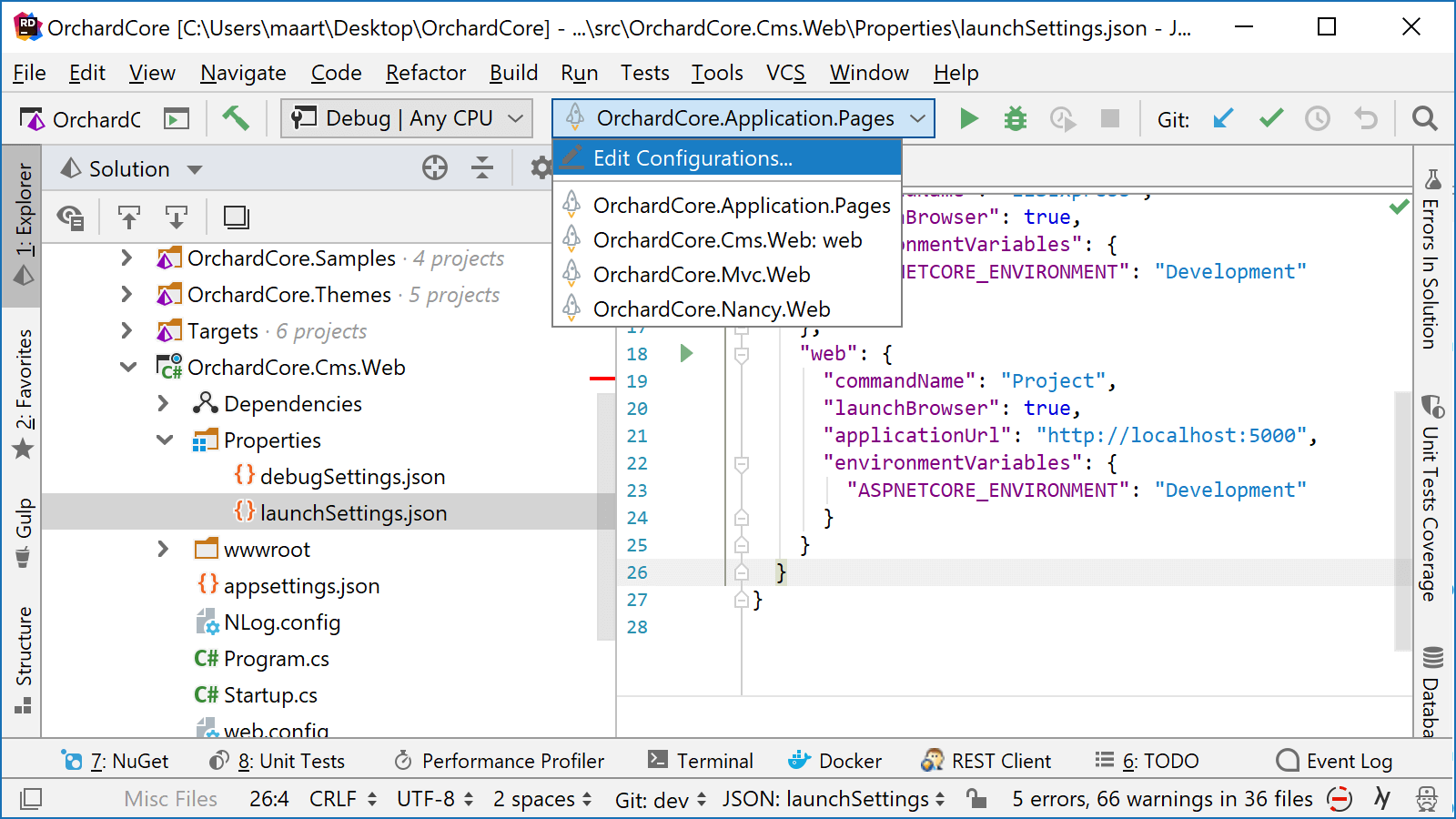 Run configurations generated on project load