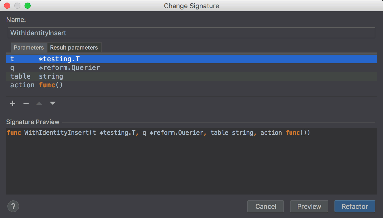 Change Signature Refactoring 