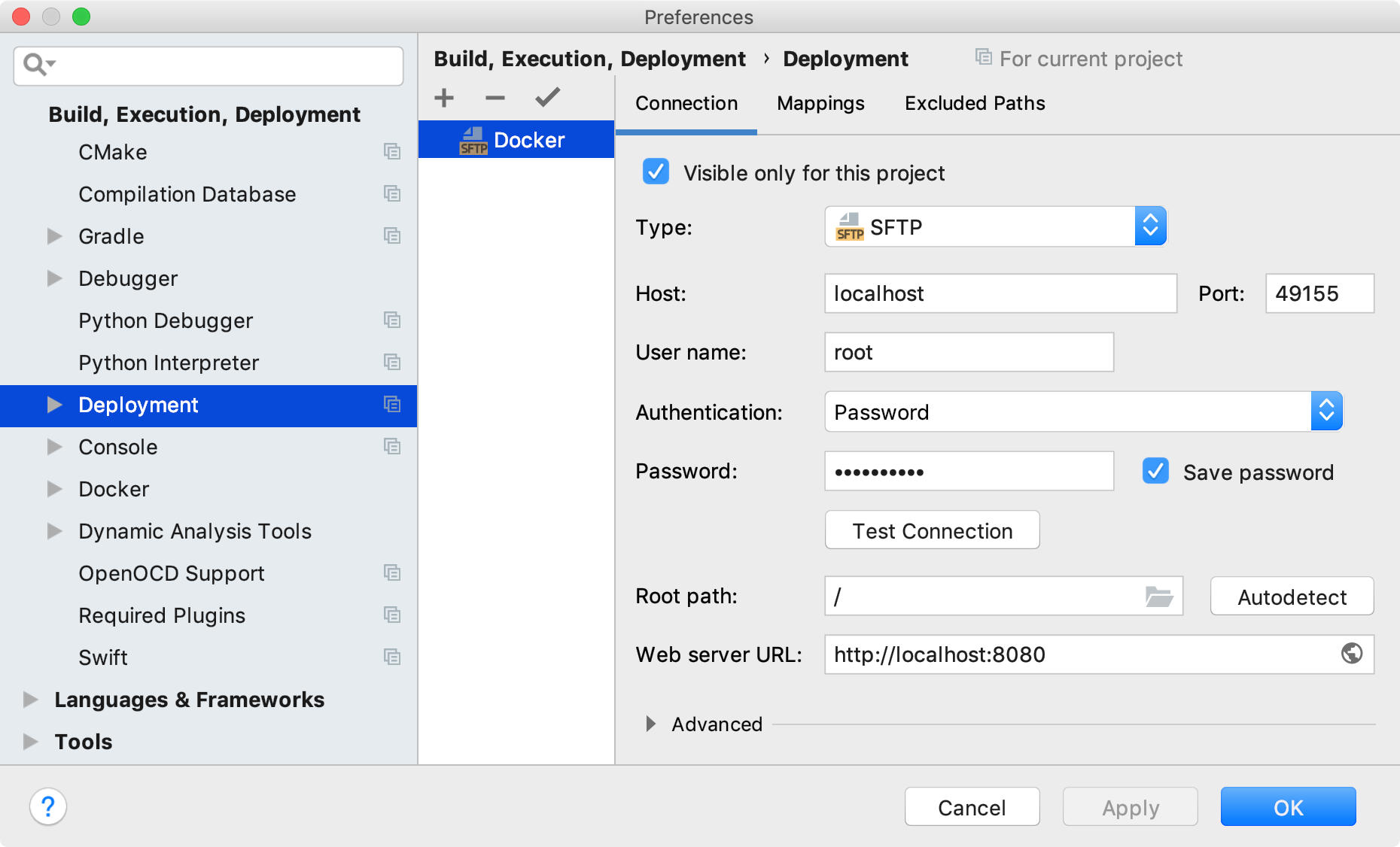 Remote host preferences