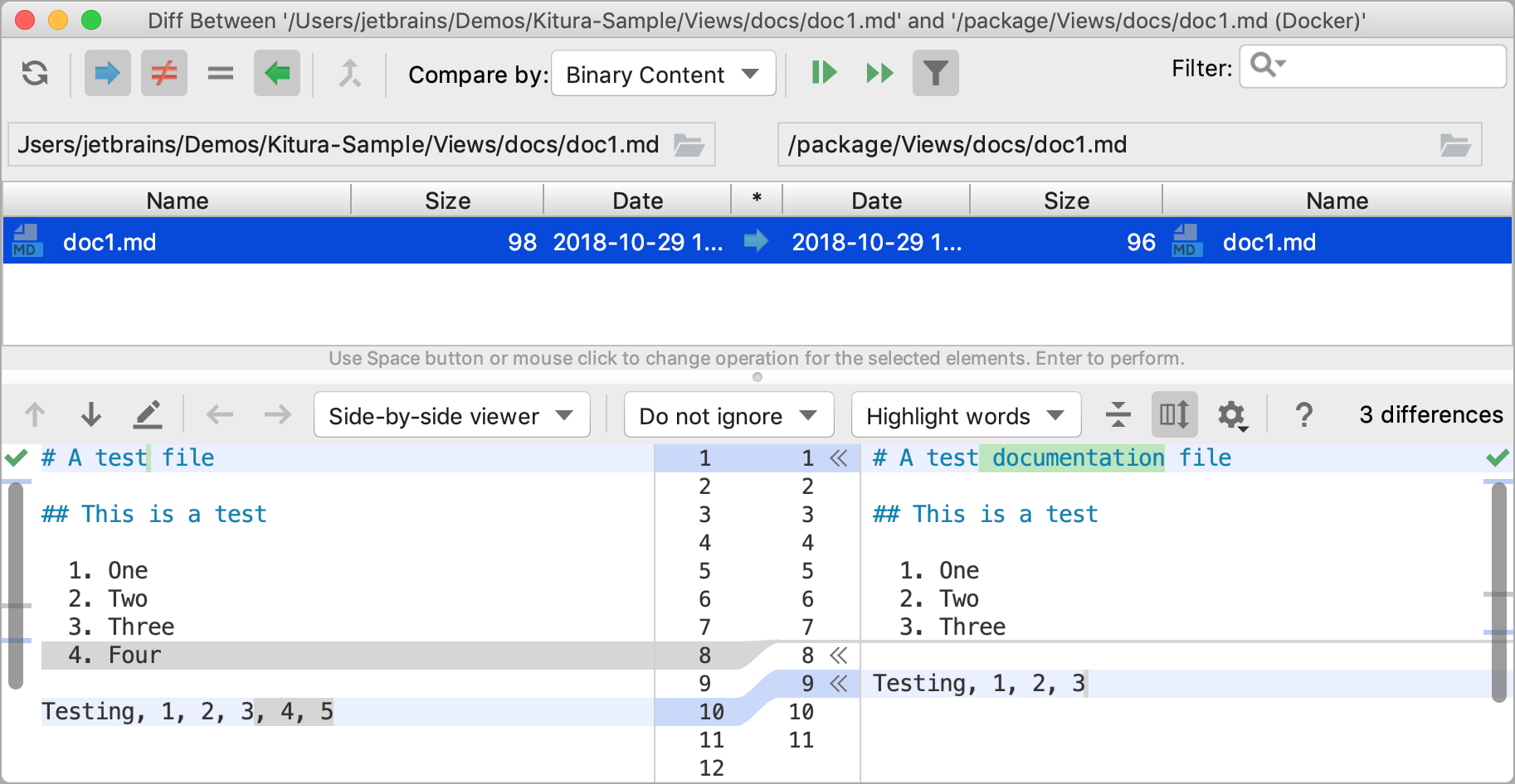 Sync with remote