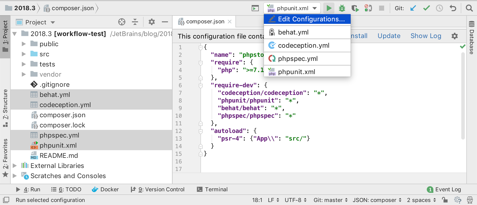 phpstorm download student