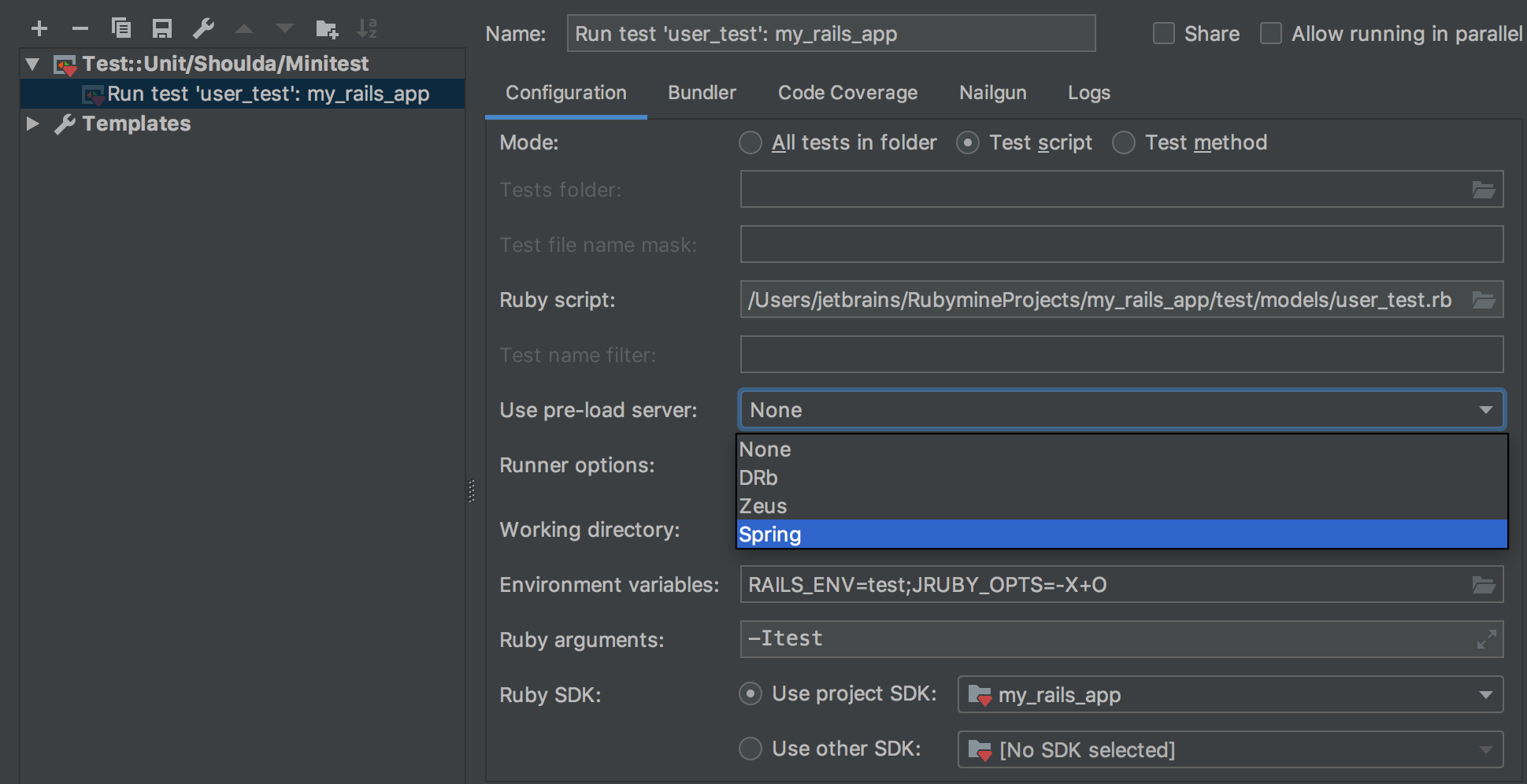 yaml ruby runner