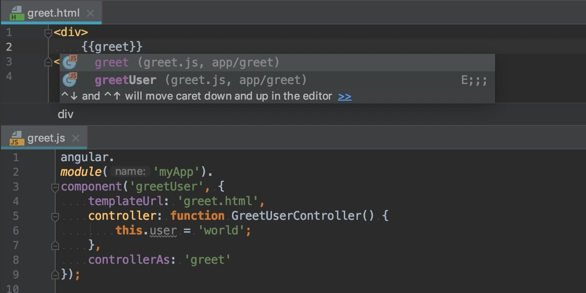 intellij idea angularjs