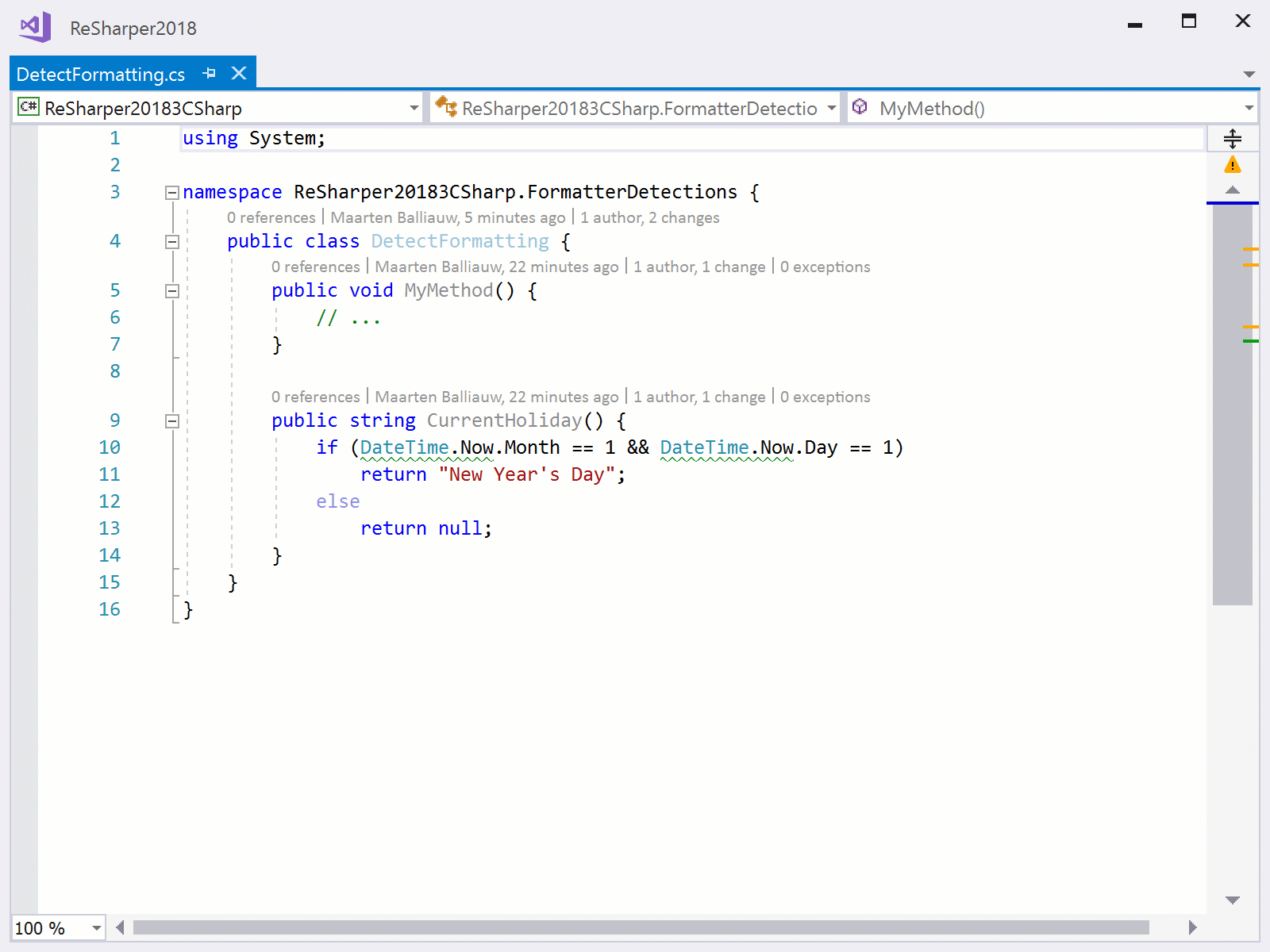 Detection of code styles and naming with ReSharper | The .NET Tools Blog