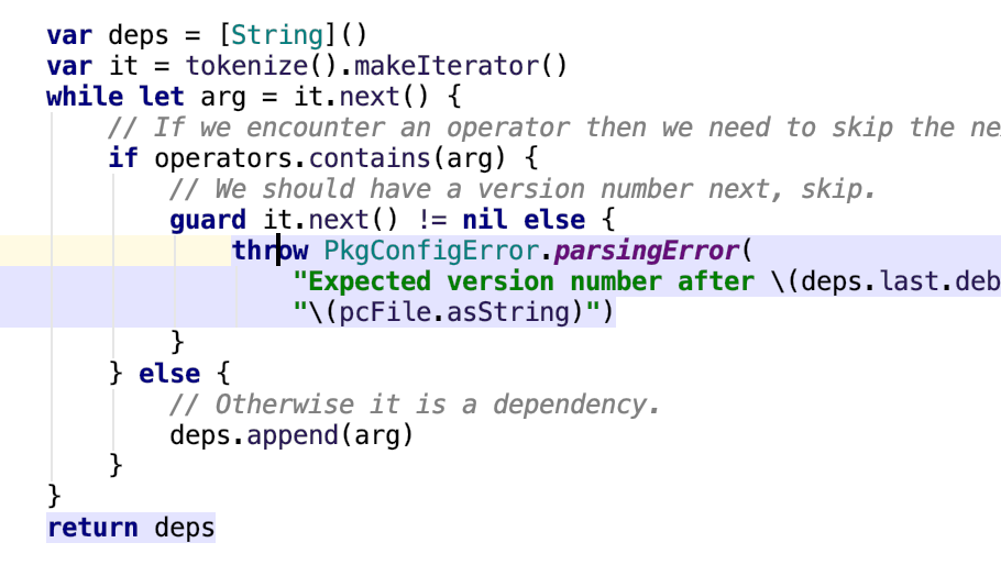 Exit point highlighting