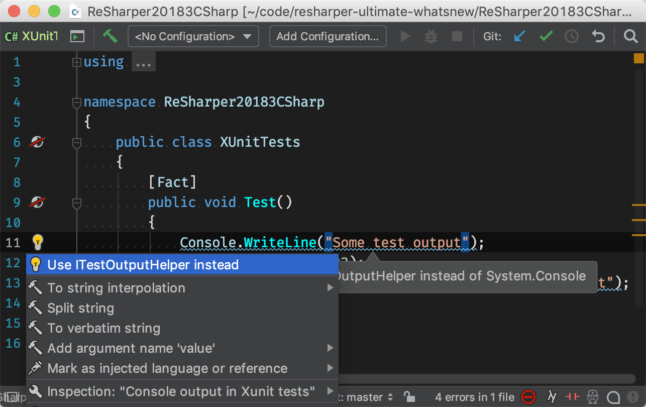 Unit Testing Receives Major Updates In Resharper And Rider 18 3 Eap The Net Tools Blog