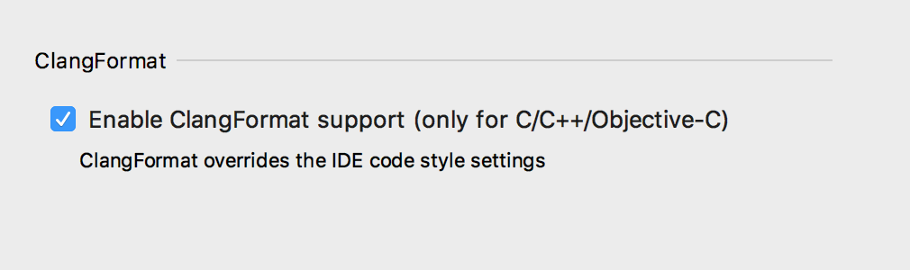 ClangFormat global setting