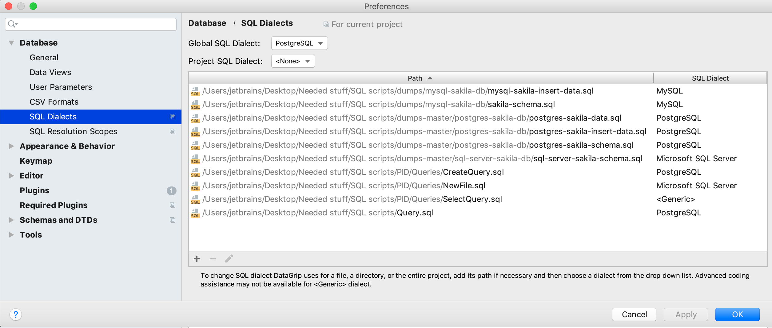 datagrip sqlite data types