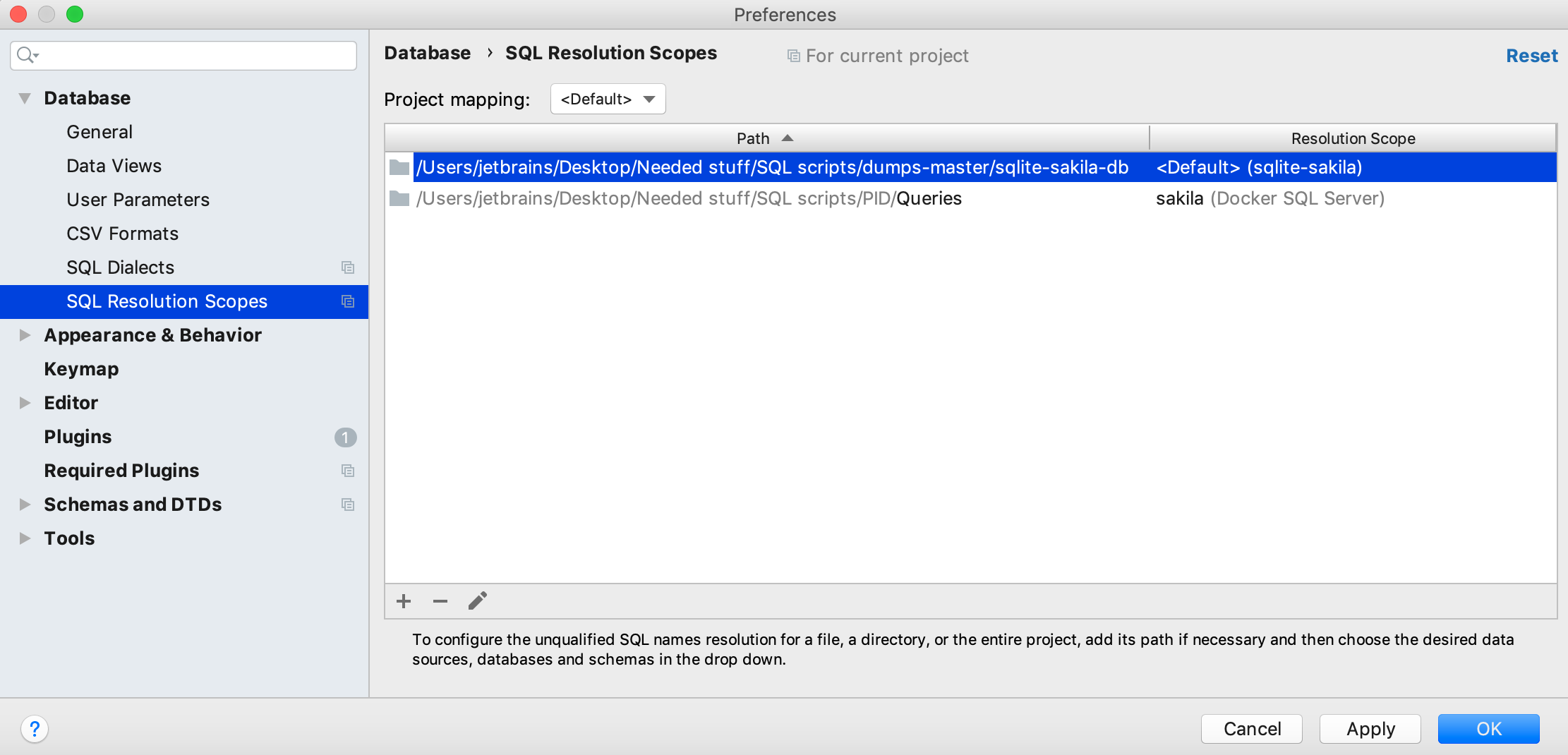 datagrip sqlite data types