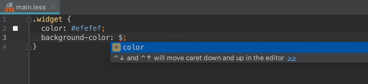 Less 3: properties as variables