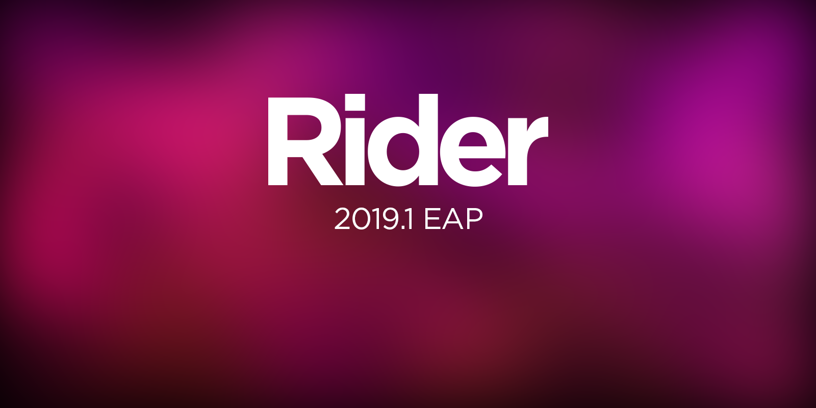 Rider 2019.1 Kicks off its Early Access Program!