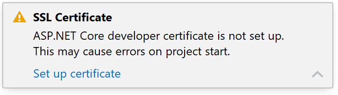 Set up ASP.NET developer certificate / IIS self-signed certificate