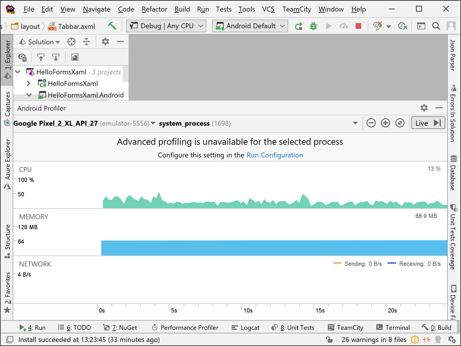 Rider's Xamarin Android Profiler