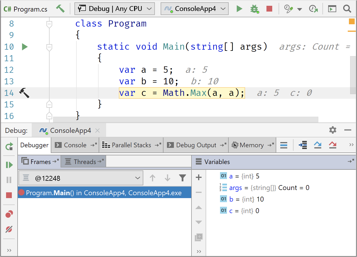 Visual studio just in time debugger ошибка