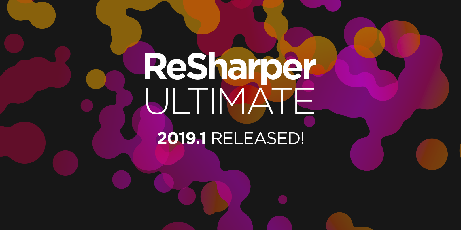 ReSharper Ultimate 2019.1 est maintenant disponible