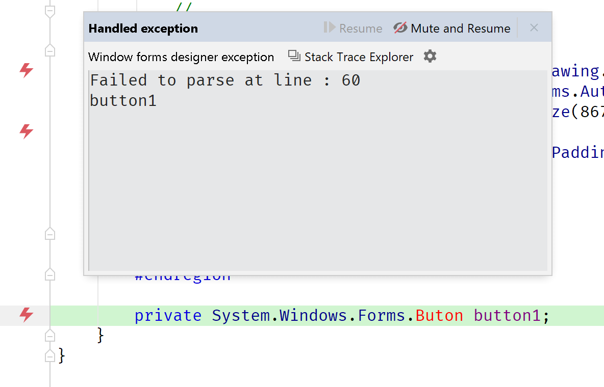 Error reporting for Windows Forms