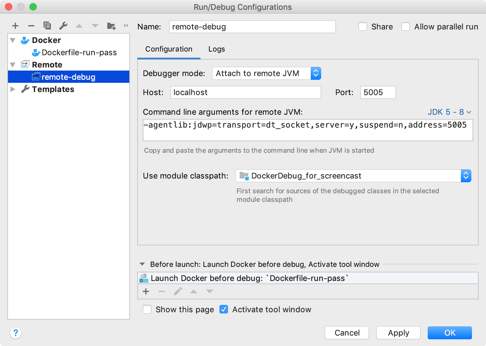 Debug configuration. Idea Run debug configuration. Jetbrains java. Dockerfile INTELLIJ idea. Use classpath of Module INTELLIJ idea.