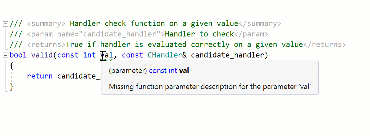 XML documentation generation