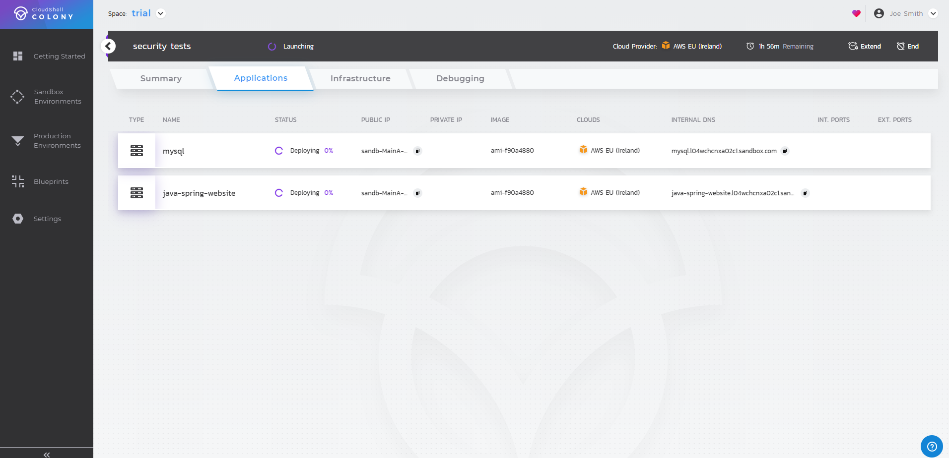 CloudShell Colony Applications