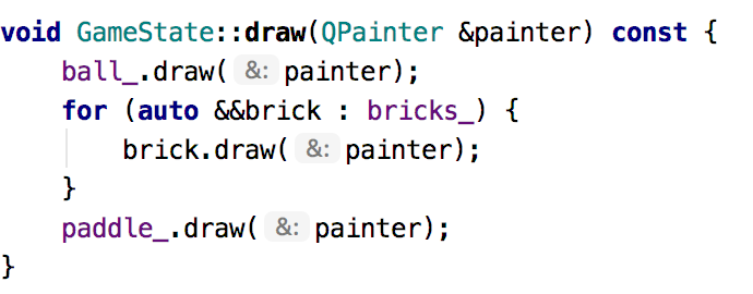 Parameter hints modified