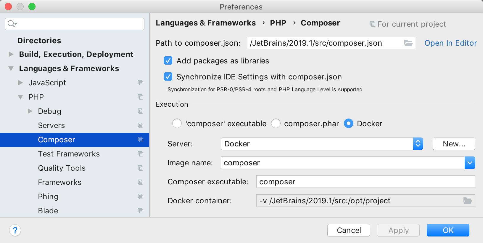 composer-via-docker