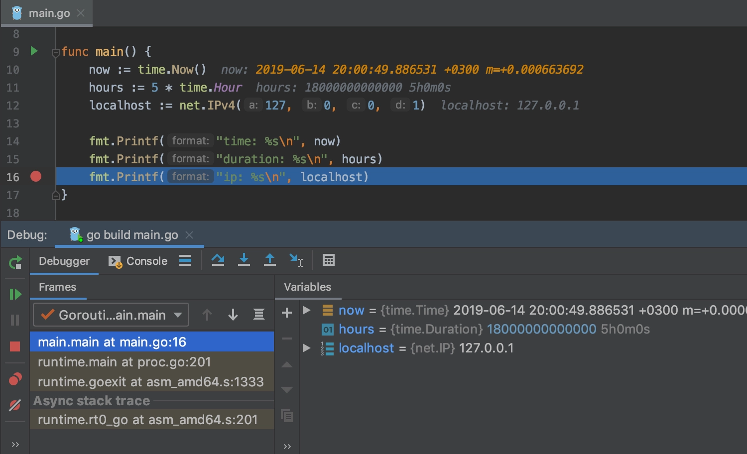 net.IP view in the debugger