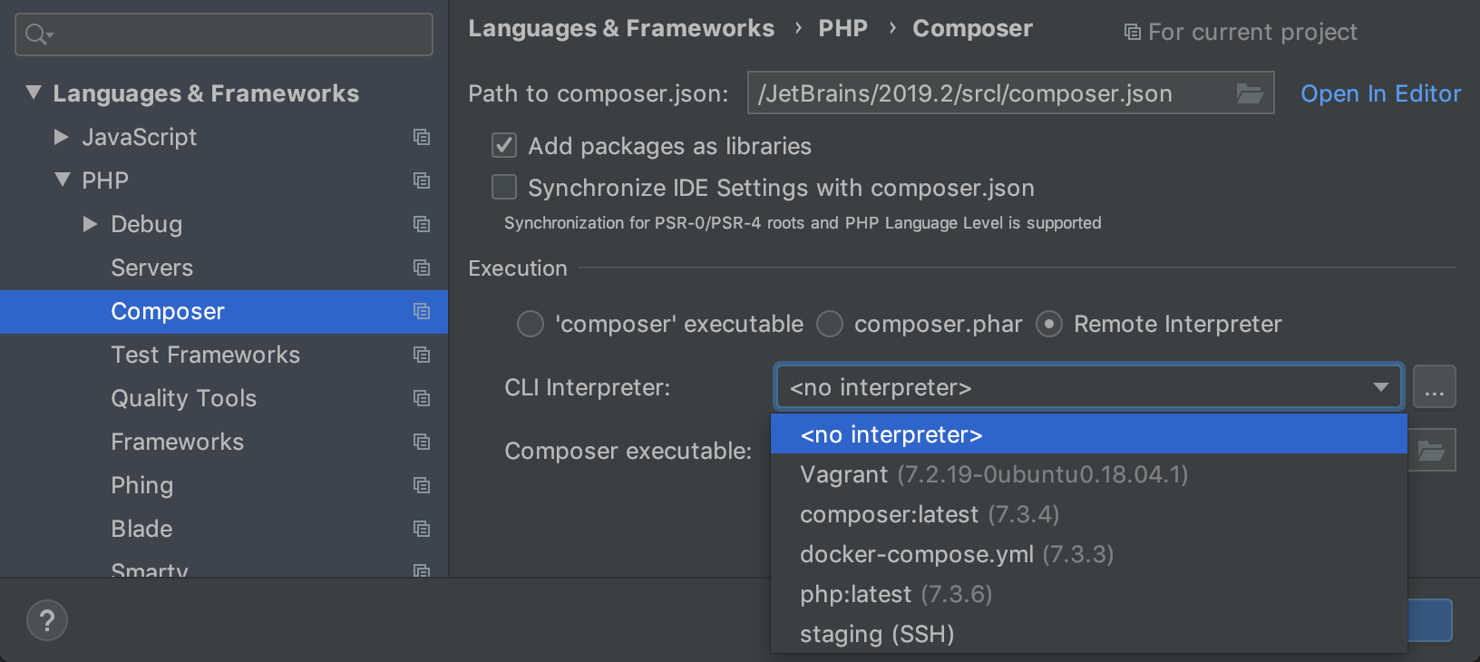 download phpstorm composer