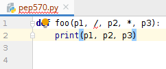 Python Positional-Only Parameters