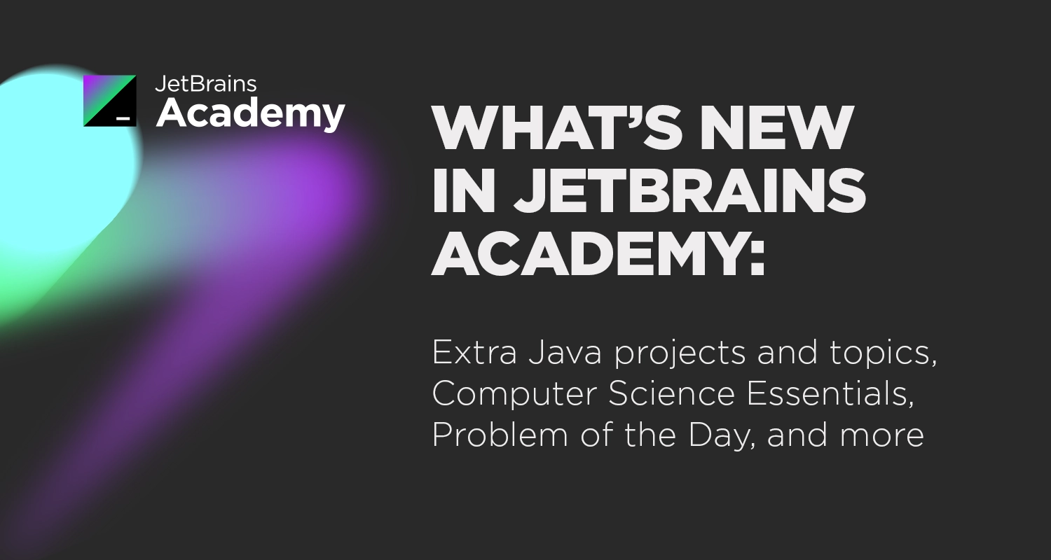 JetBrains Academy의 새로운 기능