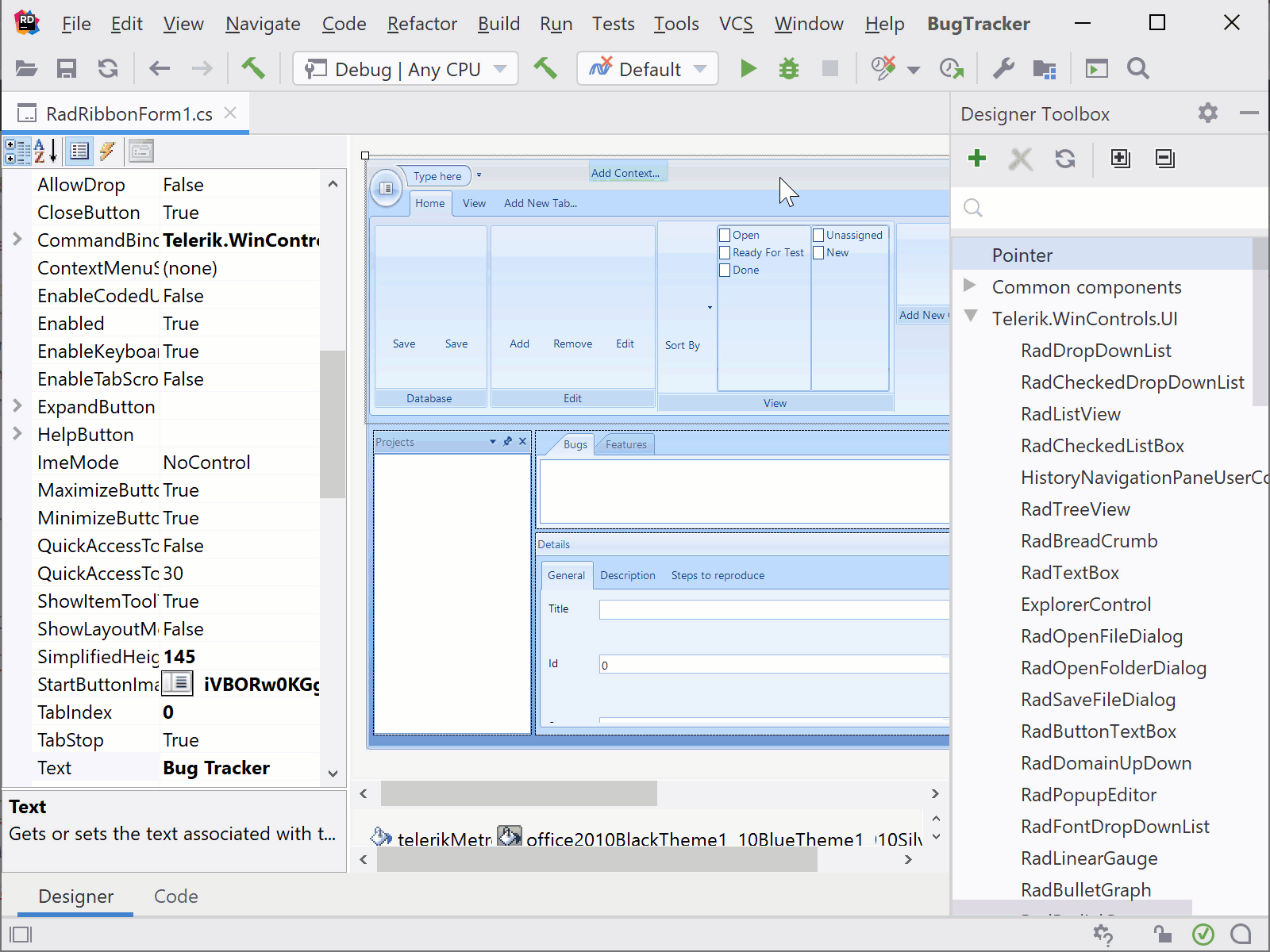 Using Third-party Windows Forms Controls With Rider | The .NET Tools Blog