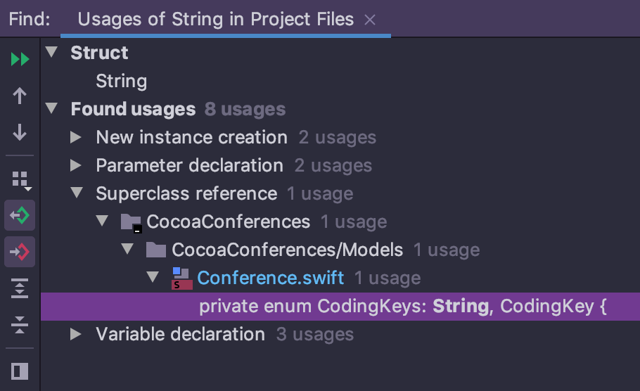 Support code. Find usages. Работа в Jetbrains APPCODE.