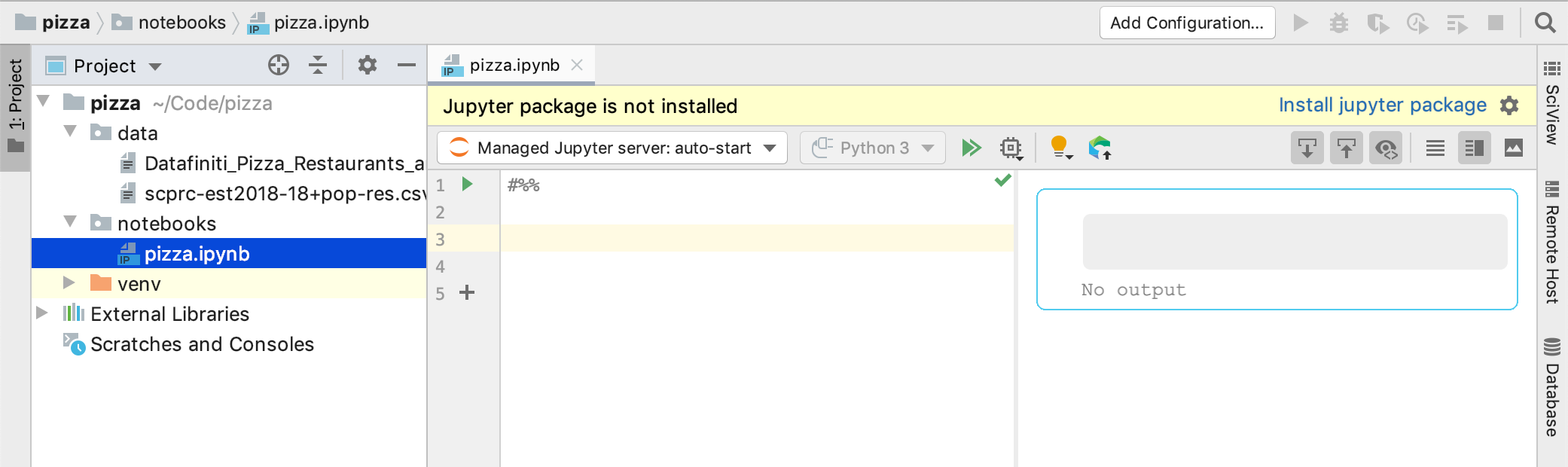 Install Jupyter package