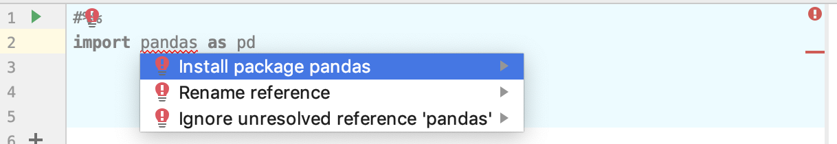 Install Pandas